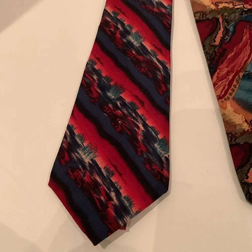 Two Vintage J. Garcia Neckties